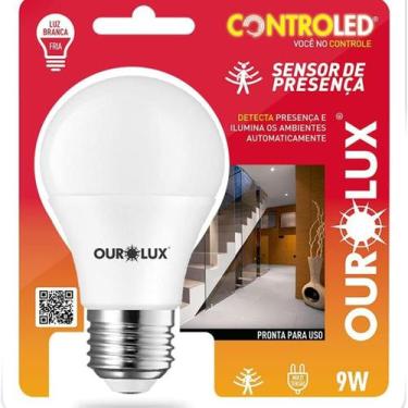 Imagem de Lâmpada Inteligente Controled Sensor de Presença 9W 6.500K - Ourolux ,