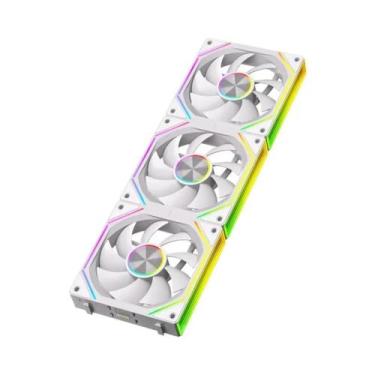 Imagem de Kit Triplo De Ventiladores De Refrigeração Para Desktop K4 ARGB De 12C