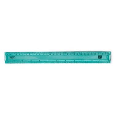 Imagem de Régua Tilibra Academia Flexível 30cm Azul Aqua