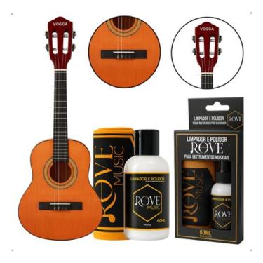 Imagem de Cavaco Acustico Vogga Vcc600 Nb Natural Brown + Polidor Rove