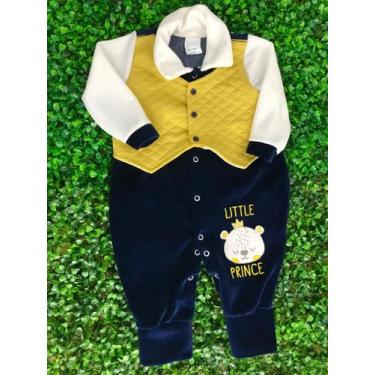 Imagem de Macacão Longo Plush Masculino c/Colete Estampa Urso - PETUTINHA, G