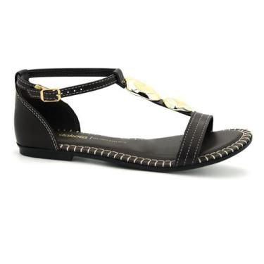 Imagem de Sandalia Dakota Original Rasteirinha Baixa Feminino 242, 36, Marrom