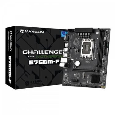 Imagem de Placa Mãe MAXSUN Challenger B760M-F, Chipset B760, Intel LGA 1700, mAT