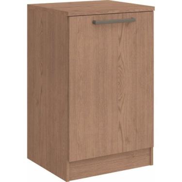 Imagem de Mesa de Cabeceira Modulada Requinte com 1 Porta - Macadâmia - Móveis C