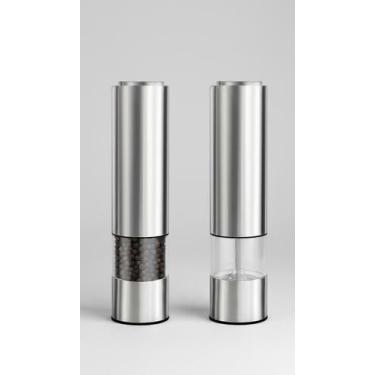 Imagem de Moedor Elétrico Sal/Pimenta Aço Inox Led - Congratulations Store