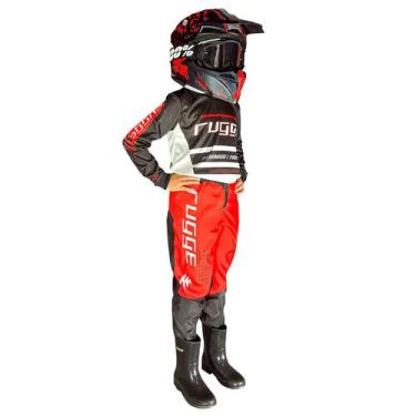 Imagem de Conjunto infantil rugge rwg, Vermelho branco preto, 04