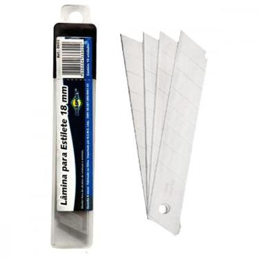 Imagem de Lamina Estilete Larga Brasfort 18Mm Com 10 Pecas - BRASFORT / BRAFT