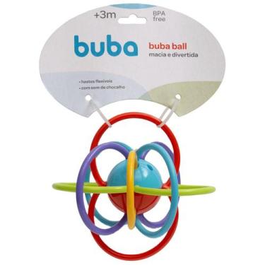 Imagem de Mordedor Chocalho Buba Ball Buba Hastes Flexível 3 Meses
