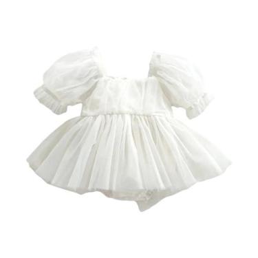Imagem de Conjunto De Macacão Com Renda E Poás Para Meninas, Vestido De Princesa