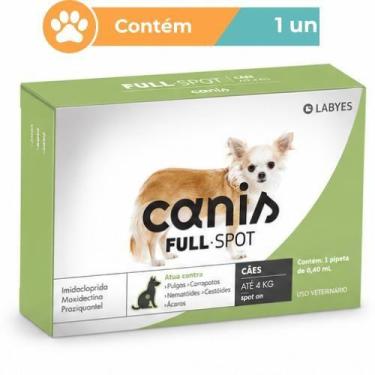 Imagem de Antipulgas Canis Fullspot Cães 1 a 4kg 0,4ml 1 un Labyes