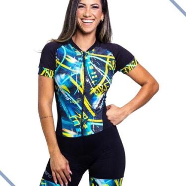 Imagem de Macaquinho Ciclismo Feminino C/Gel, Gugamaro Tecido Emana, 02, G