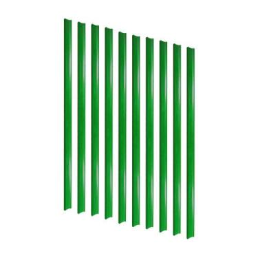 Imagem de KIT - 10 Porta Etiqueta Simples 90 cm Verde com Acrílico New Plus/Plus