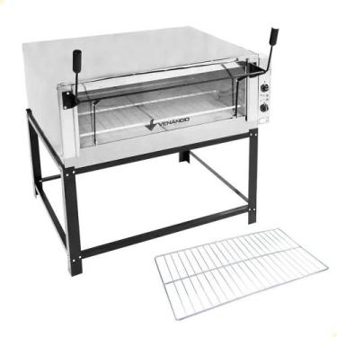 Imagem de Kit Forno Industrial Venâncio Roma Elétrico Aço Inox Pedra Refratária 