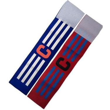 Imagem de Kit 2 Faixas de Capitão Braçadeiras Elásticas de Futebol, Único
