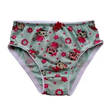Imagem de Calcinha Infantil Estampada Algodão Reforçada P - VITALISHOP