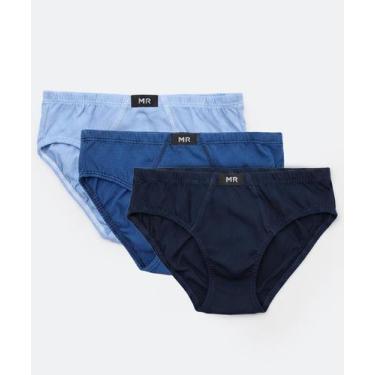 Imagem de Kit 3 Cuecas Infantil Slip Lisa Marisa Tam 2 a 12 Azul-73149, Azul, 4
