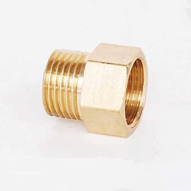 Imagem de Cobre M/F M14 * 1.5, M20 * 1.5, 1/4, 1/2 macho para fêmea Adaptador de acoplador de latão roscado Adaptador de tubo de latão, 1/2 ", fêmea M14x1,5