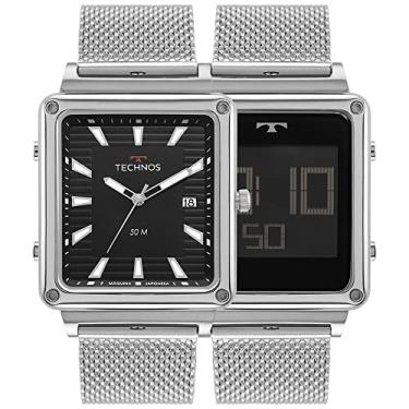Imagem de Relógio Technos Masculino Ts Digiana Prata - 1S13CW/1P