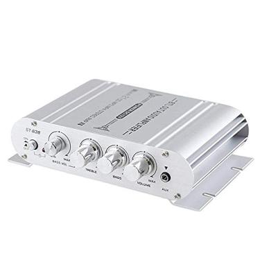 Imagem de Amplificador De Potência Para Motocicleta,Mini amplificador de potência digital Hi-Fi Subwoofer de 2.1 canais reprodutor de áudio estéreo para carro e motocicleta Amplificador de potência doméstico