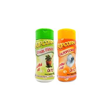 Imagem de Temperos P/ Pipoca Popcorn Cx 12 Frascos. 6 Ervas Finas - 6 Sal Popcorn