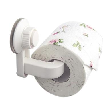 Imagem de Youmeer Suporte de papel higiênico Super Ventosa de armazenamento Suporte de parede Suporte removível Durável autoadesivo autoadesivo para papel de banheiro Suporte de rolo de parede