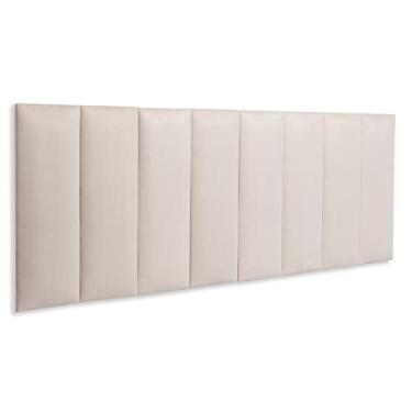 Imagem de Cabeceira Queen Modulada Reta Cama Box 160 Cm x 60 Cm Blu Interiores Cor:SUEDE Creme