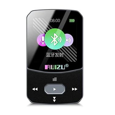 Imagem de 2021 RUIZU X52 Sport Bluetooth MP3 Player Mini Clip Music Player Suporte Cartão TF com Rádio FM, Gravação, E-Book, Vídeo, Pedômetro (16 GB)