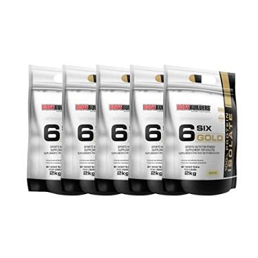 Imagem de Kit 5x Whey Protein Isolado Six Gold 2Kg - Bodybuilders Sabor Baunilha