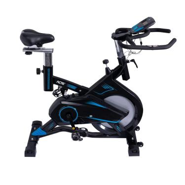 Imagem de Acte Sports Bicicleta Para Spinning Pro E17 Roda Livre 13Kg Freio Mecânico Preto E Azul, E17