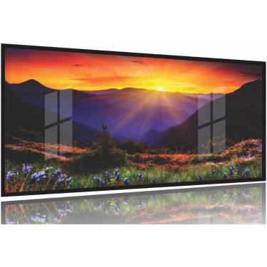 Imagem de Quadros Decorativos Paisagem 130x60 Moldura Preta 2x2