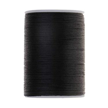 Imagem de LoveinDIY Linha de costura pesada 0,8 mm plana para esportes ao ar livre bolsas barracas bagagem 98 jardas - preta