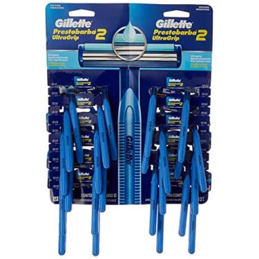 Imagem de Aparelho Barbear Prestobarba Ultragrip Cartela, Azul, Gillete, 24 unidades