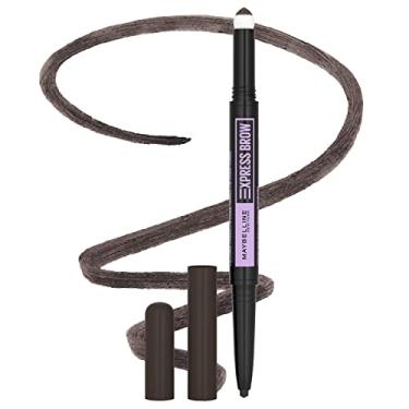 Imagem de Maybelline Express Brow 2-In-1 Pencil and Powder, Eyebrow Makeup, Black Brown, 0.02 fl. oz.