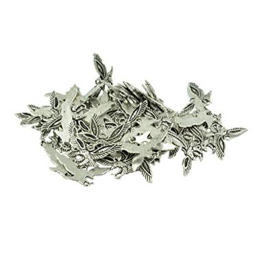 Imagem de Conjunto de 50 peças de acessórios de colar DIY pingente de pássaro joia moderna