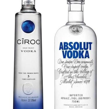 Imagem de Kit Presente ( Vodka Ciroc 750 Ml + Vodka Absolut 750Ml)