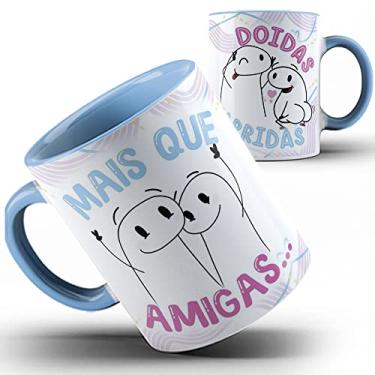 Imagem de Caneca azul Flork amigas doidas varridas