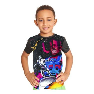 Imagem de Camiseta Infantil Surfista Prateado Galactus Ref:933 - Smoke