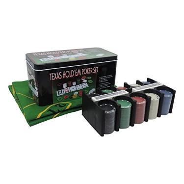 Imagem de Kit de Poker com 200 Fichas Texas Hold'em
