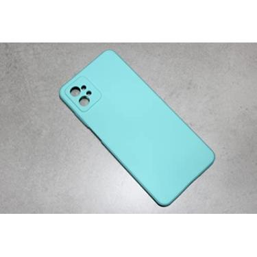 Imagem de Capa Protetora em Silicone Premium para Novo Motorola Moto G32 - Verde Agua