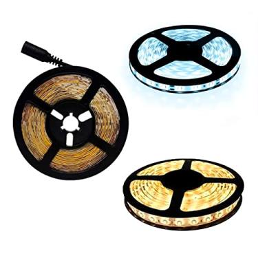 Imagem de Fita LED Rolo Iluminação Decorativa 2835 Rolo 5 Metros 60 Leds Por Metro Cor Branco Quente, Branco Neutro e Branco Frio Revestimento de Silicone Com Fita Dupla Face Para Fixação Linha PREMIUM ONYK (Branco Frio)