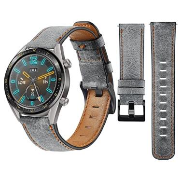 Imagem de Para Samsung Galaxy Watch 3 Pulseira compatível com Samsung Gear S3 Watch Active2 Watch 22 mm 20 mm Pulseira Requintada Couro Vintage Pulseira de Couro Vintage Escolha Feminina Escolha
