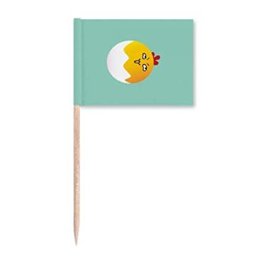 Imagem de Egg Insidious Lovely Face Cartoon Toothpick Flags Marker Topper Decoração de Festa