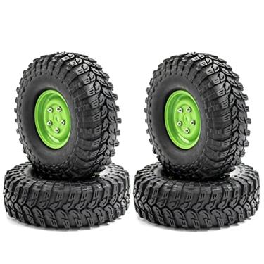 Imagem de Qudai Pneus de carro com substituição de jantes para carro 1/10 TRX-4 Axial SCX10 90046 90047 CC10 RC