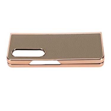 Imagem de Capa de Telefone Nanogalvanizada, Elegante Capa de Telefone Dobrável Com Padrão de Estrela à Prova de Choque Anti-riscos para Negócios (Elefante Cinza)