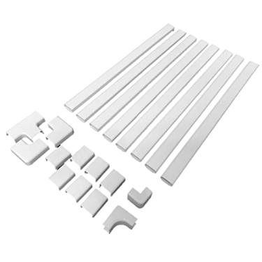 Imagem de Legrand - Kit de gerenciamento de cabos Wiremold, organizador de cabos e hider, corretivo, kit de capa de cabo C210S, branco