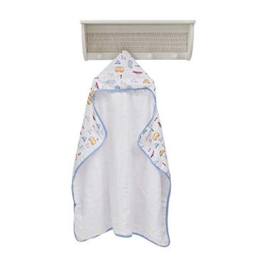 Imagem de Papi Textil Toalha De Banho Papi Malhas Forrada C/ Capuz Estampado Para Bebê 94Cm X 70Cm Contém 01 Un