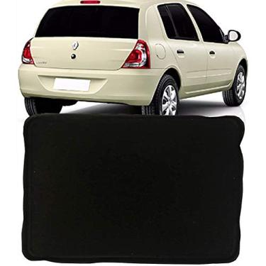 Imagem de Tapete Bandeja Universal Série 1 Porta Malas Com Borda Elevada de 3,5cm Compatível Com Renault Clio 2002 03 04 05 06 07 08 09 10 11 12 13 14 15 16