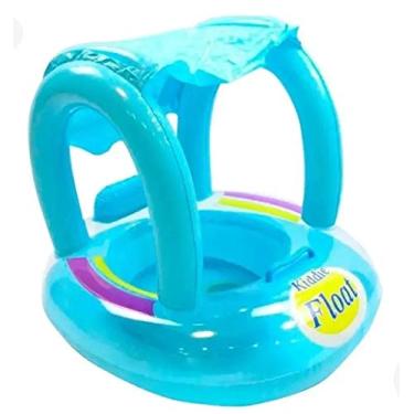 Imagem de Boia Inflável Float C Cobertura Fralda Para Bebê Azul