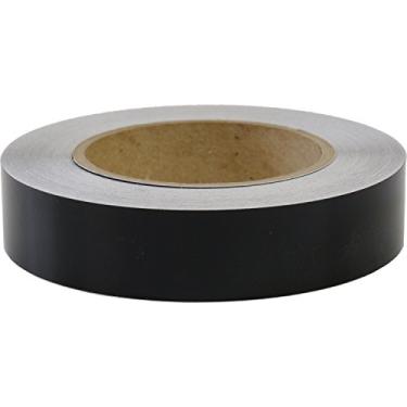 Imagem de LinearDesigns listras sólidas de três quartos polegadas para caminhão automotivo - vinil de 3 mm - 3/4" x 50' - preto