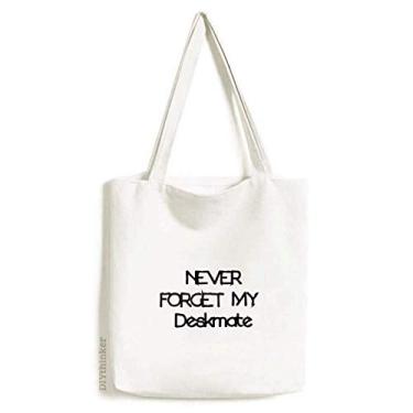 Imagem de Never Foget My Deskmate Bolsa de lona para festas de formatura